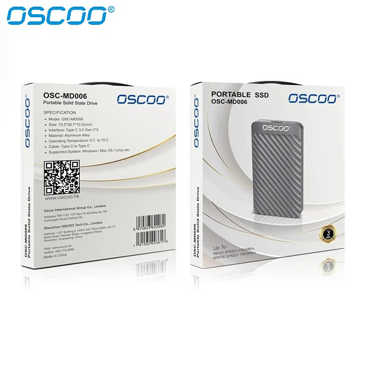 هارد اس اس دی اکسترنال اوسکو مدل OSC-MD006 ظرفیت 1 ترابایت