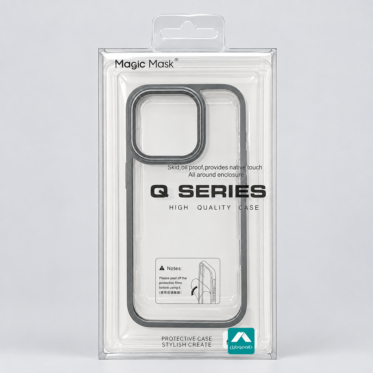 قاب اورجینال Magic Mask Q Series Clear مخصوص گوشی آیفون 15 pro
